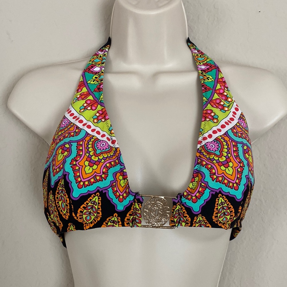 Trina Turk Moroccan Medallion Halter Top Printed